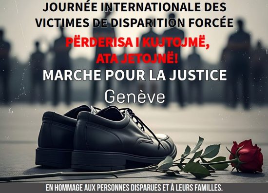 Genève : Hommage et Marche pour la Justice, à l’occasion de la Journée des Personnes Disparues
